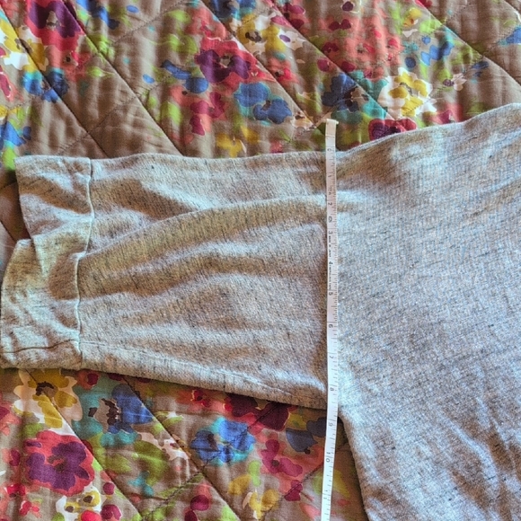 LOFT Gray Cardigan Sweater Open-Front Relaxed Fit - Picture 8 of 11